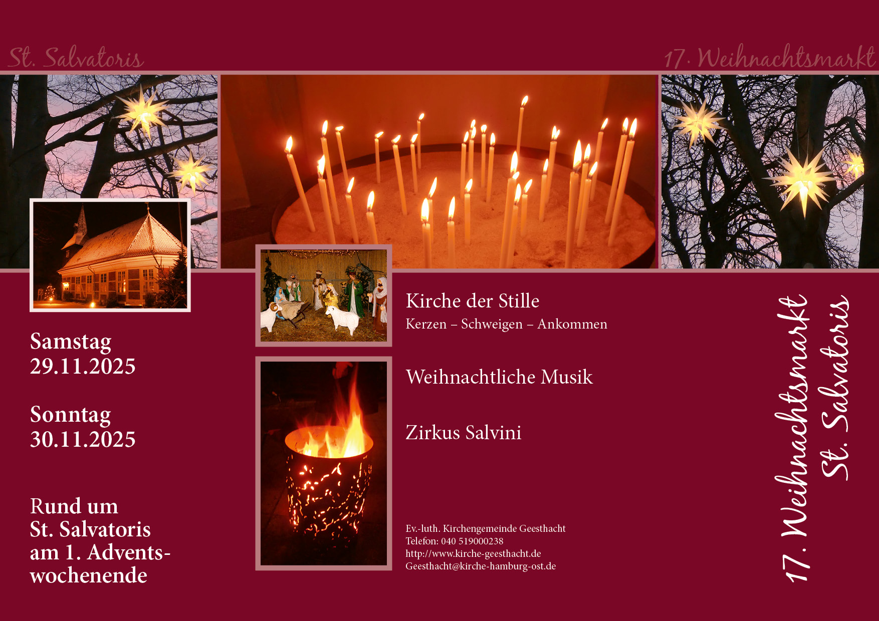 Flyer Weihnachtsmarkt Vorderseite